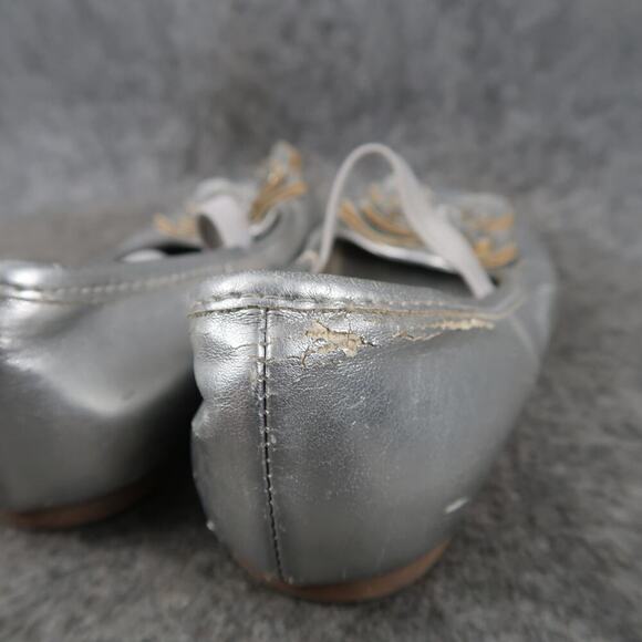 Koala Kids Shoes Toddler 8 Ballet Flats Elastic Strap Metallic Embellished Toe - Picture 6 of 12